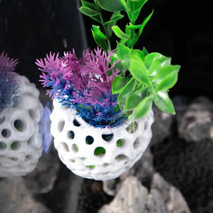 Mini Shrimp House Cave — Porous Betta Hideout, Fish Hiding Spot & Breeding Shelter for Aquariums