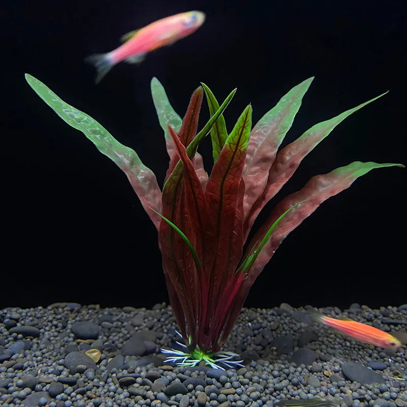 18cm Artificial Aquarium Plant – Soft Plastic Simulation Water Grass for Fish Tank Decoration
