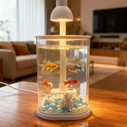 Small Tabletop Aquarium Starter Kit with Light - Small