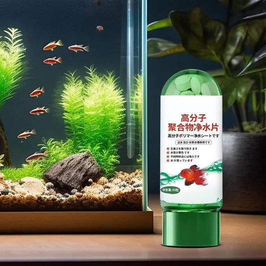 Aquarium Water Purification Tablets – Fast-Acting Filter Tablets for Clear, Healthy Fish Tank Water