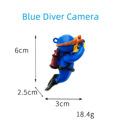 Floating Diver Ornament – PVC Aquarium Decoration with Buoy Ball for Fish Tanks and Miniature Landscapes