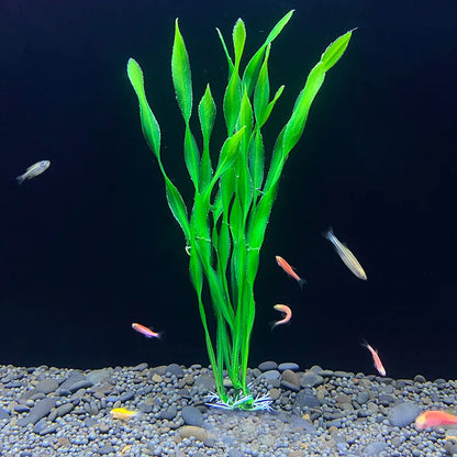 18cm Artificial Aquarium Plant – Soft Plastic Simulation Water Grass for Fish Tank Decoration