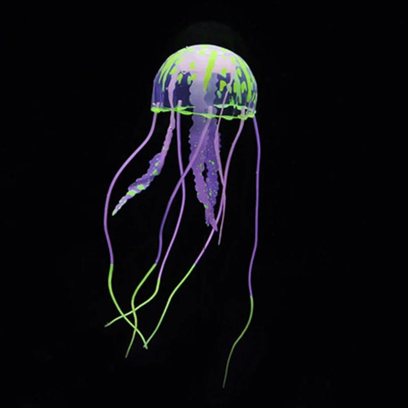 Artificial Swim Glow Jellyfish – Luminous Silicone Aquarium Decoration
