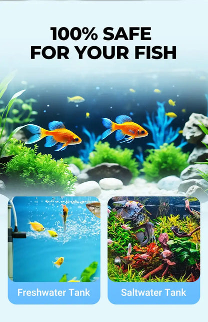 Aquarium Water Clarifier + Methylene Blue Treatment Kit | 2-in-1 Tank Care for Clear Water, Disinfection & Healthy Fish (Fresh & Saltwater)