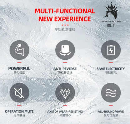 Aquarium Wavemaker Pump 360° Adjustable Wave Maker, Submersible Circulation & Aeration Pump for Fish Tanks 220–240V