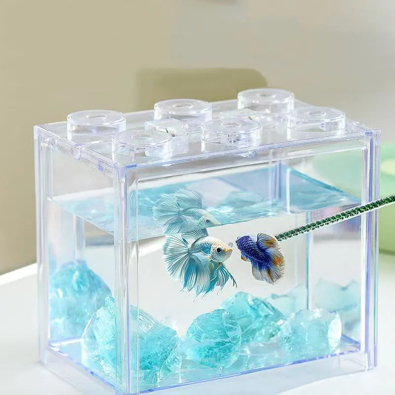 Resin Fighting Fish Training Stick – Interactive Betta Tail Exercise Ornament