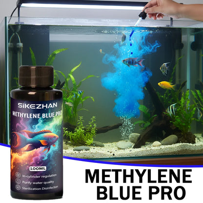 Aquarium Water Clarifier + Methylene Blue Treatment Kit | 2-in-1 Tank Care for Clear Water, Disinfection & Healthy Fish (Fresh & Saltwater)