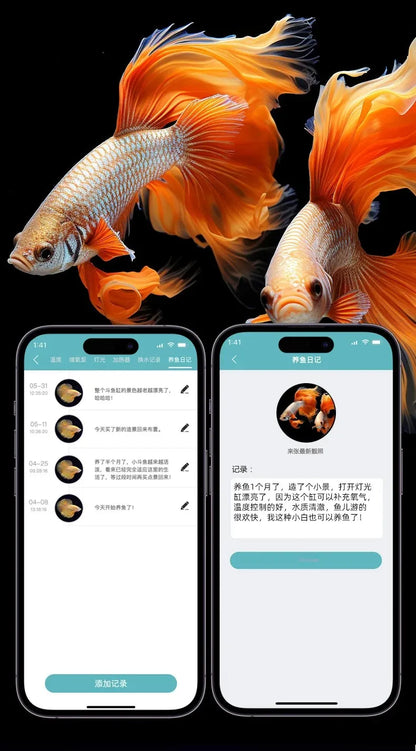 Smart Betta Fish Tank – Mini Desktop Self-Circulating Aquarium with Intelligent Heating, RGB Lighting & App Control (1.6L)