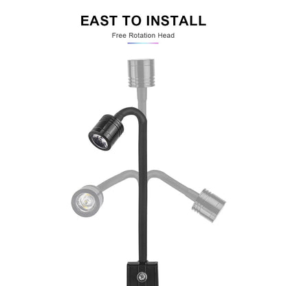 USB 3W LED Aquarium Spotlight – Adjustable Beam & Dimmable Clip-On Grow Light (Warm/Neutral/Cool White)