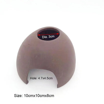 Ceramic Aquarium Shelter Houses – Shrimp & Fish Hiding Caves, Breeding Pots & Natural Stone-Style Tank Decor