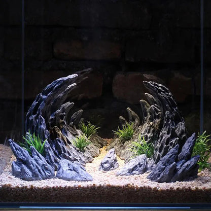 Resin Canyon Rock Aquarium Decoration Set