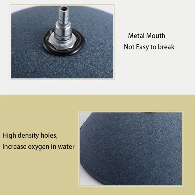 6cm / 8cm Aquarium Air Stone – Bubble Aerator Stone for Fish Tank Pump & Hydroponic Oxygen Systems