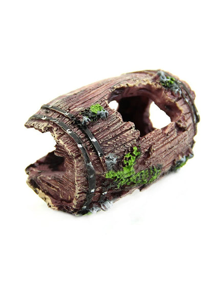 Resin Barrel Hideout – Aquarium Escape House & Landscaping Decoration