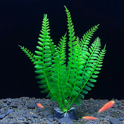 18cm Artificial Aquarium Plant – Soft Plastic Simulation Water Grass for Fish Tank Decoration