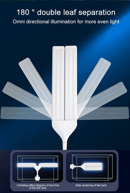 Super Bright Clip-On LED Aquarium Light — Full Spectrum Plant Grow Lamp with 5730 LEDs | 4W / 8W / 13W | 220–240V