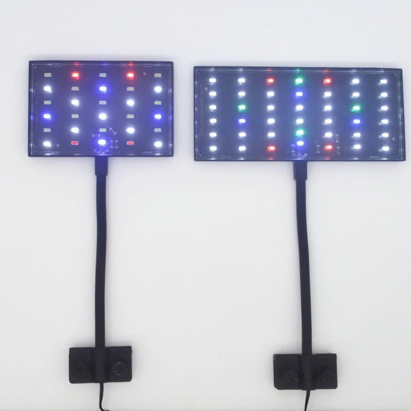 USB Aquarium LED Grow Light – Full Spectrum Clip-On Lamp with 10-Level Brightness, Timer & 360° Adjustable Arm for Planted Tanks