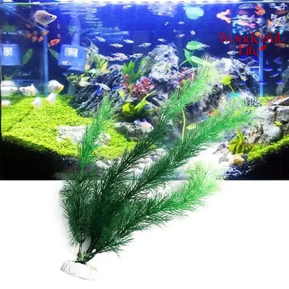 19 cm / 30 cm Artificial Water Grass – Plastic Aquarium Plants for Fish Tank Décor & Underwater Aquascaping
