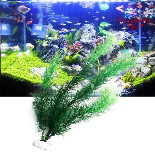 19 cm / 30 cm Artificial Water Grass – Plastic Aquarium Plants for Fish Tank Décor & Underwater Aquascaping
