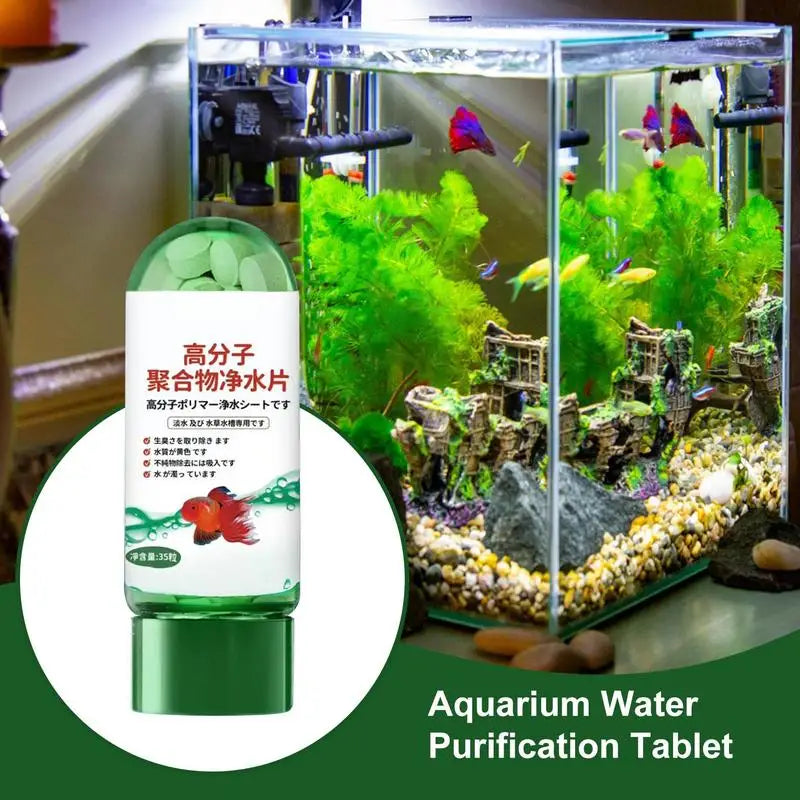 Aquarium Water Purification Tablets – Fast-Acting Filter Tablets for Clear, Healthy Fish Tank Water