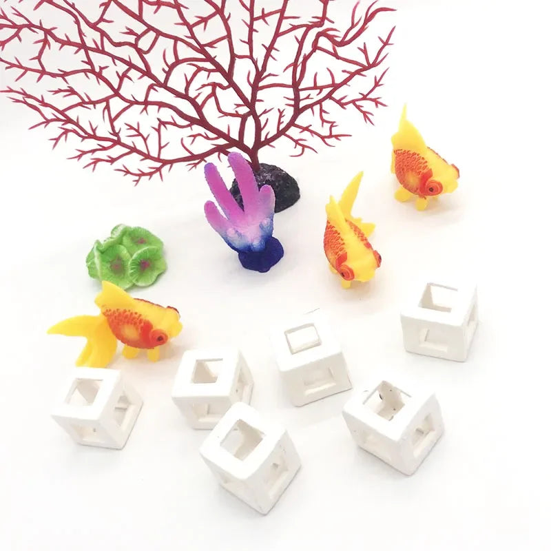 Ceramic Aquarium Shelter Houses – Shrimp & Fish Hiding Caves, Breeding Pots & Natural Stone-Style Tank Decor