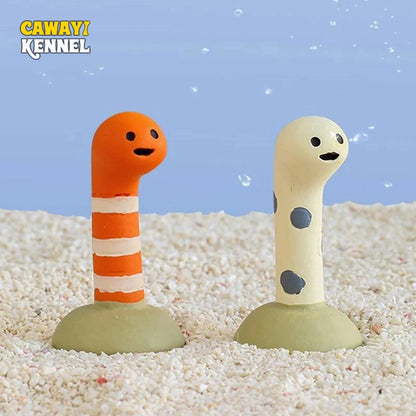 2-Pcs Cute Animal Aquarium Decor Set — Resin Landscaping Ornaments for Fish Tanks & Home Decoration
