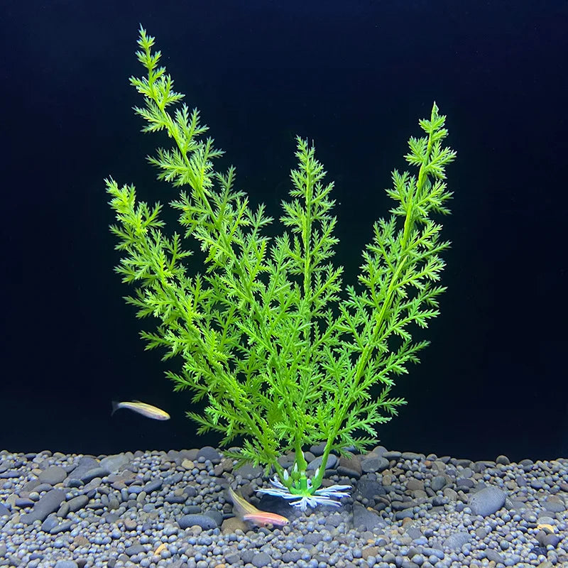 18cm Artificial Aquarium Plant – Soft Plastic Simulation Water Grass for Fish Tank Decoration