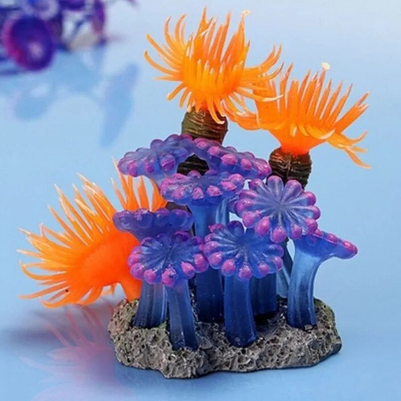 Artificial Coral Fish Tank Aquarium Simulation Coral Decoration Aquarium Landscape Plants Water Grass Ornament Aquarius