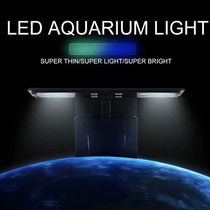 Super Slim LED Aquarium Light – Clip-On Waterproof Plant Grow Lamp