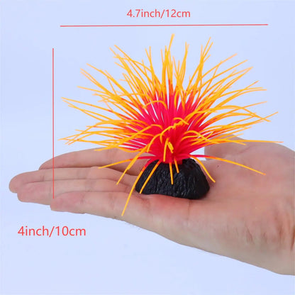 Fluorescent Silicone Aquatic Plant Aquarium Decoration – Soft, Non-Toxic Glow Ornament