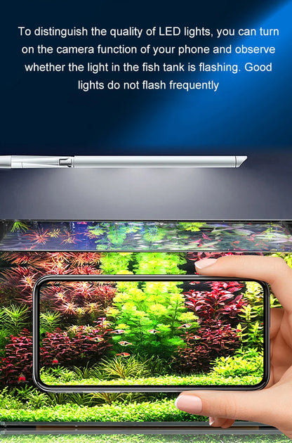 Super Bright Clip-On LED Aquarium Light — Full Spectrum Plant Grow Lamp with 5730 LEDs | 4W / 8W / 13W | 220–240V