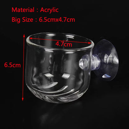 Acrylic Hanging Aquarium Planting and Feeding Cup