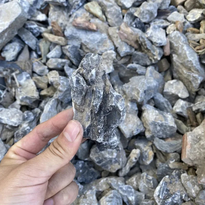 Natural Aquarium Rockery Stones – 100g / 250g / 500g Grey Stone Landscaping Decor for Fish Tanks & Aquascaping