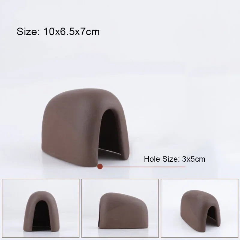 Ceramic Aquarium Shelter Houses – Shrimp & Fish Hiding Caves, Breeding Pots & Natural Stone-Style Tank Decor