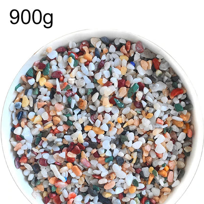 300g / 600g / 900g Mixed Natural Rainflower Stone – 3-5mm Aquarium Gravel for Fish Tank Bottom Landscaping, Plant Pot Decor & DIY Crafts