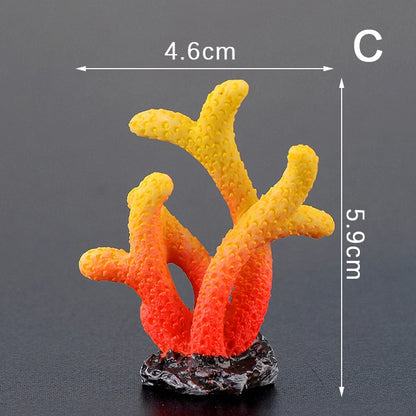 Artificial Resin Coral & Starfish Decor – Vibrant Reef-Style Ornament for Fish Tanks, Aquariums, and Home Displays