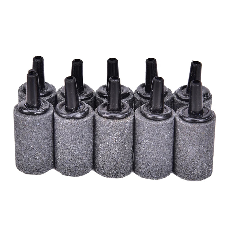 5/10pcs Mini Cylinder Air Stone for Aquariums — High-Efficiency Bubble Aerator for Fish Tanks & Pumps