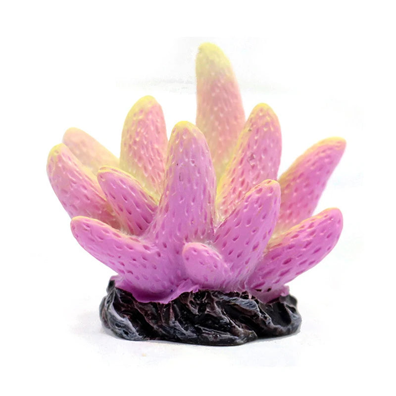 Artificial Resin Coral & Starfish Decor – Vibrant Reef-Style Ornament for Fish Tanks, Aquariums, and Home Displays