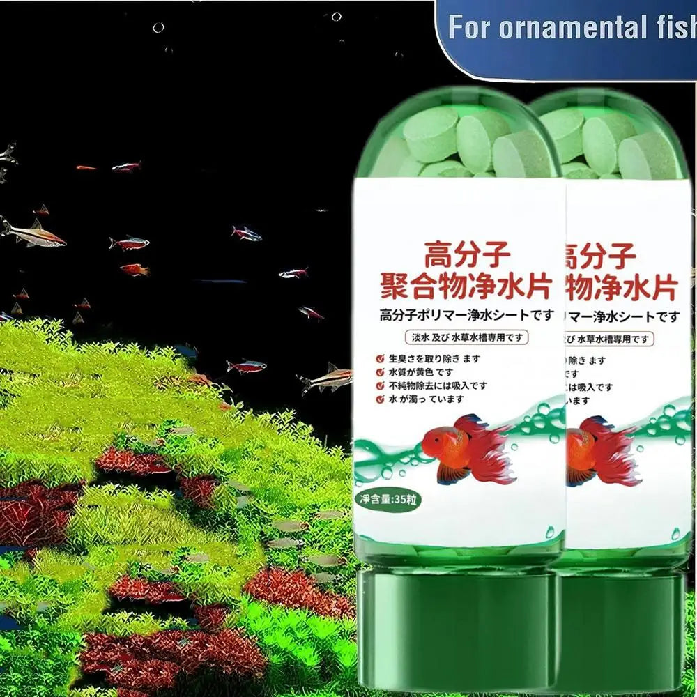 Aquarium Water Purification Tablets – Fast-Acting Filter Tablets for Clear, Healthy Fish Tank Water