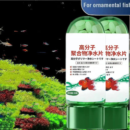 Aquarium Water Purification Tablets – Fast-Acting Filter Tablets for Clear, Healthy Fish Tank Water