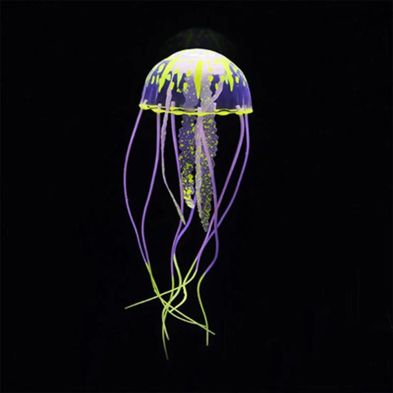 Artificial Swim Glow Jellyfish – Luminous Silicone Aquarium Decoration