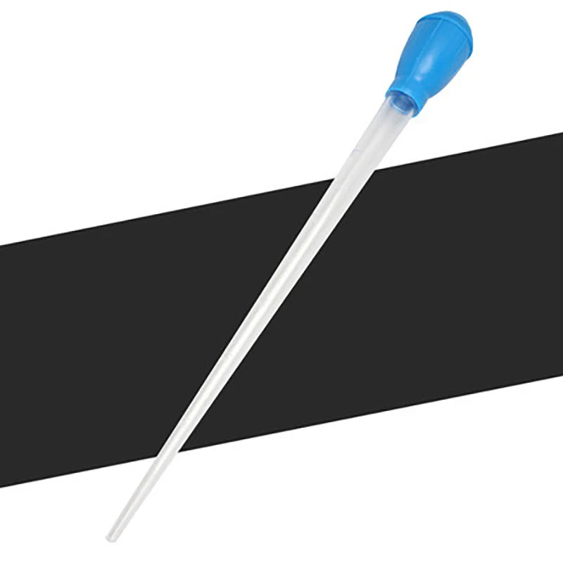 Lengthened Aquarium Pipette Siphon — Silicone & ABS Water Changer, Waste Remover, Liquid Measuring Tool for Fish Tanks