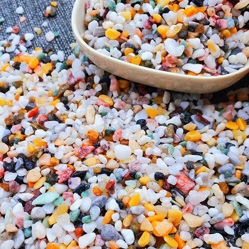300g / 600g / 900g Mixed Natural Rainflower Stone – 3-5mm Aquarium Gravel for Fish Tank Bottom Landscaping, Plant Pot Decor & DIY Crafts