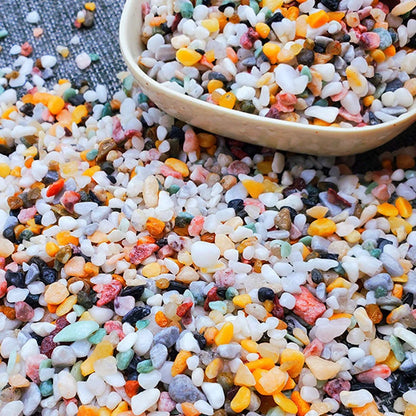 300g / 600g / 900g Mixed Natural Rainflower Stone – 3-5mm Aquarium Gravel for Fish Tank Bottom Landscaping, Plant Pot Decor & DIY Crafts