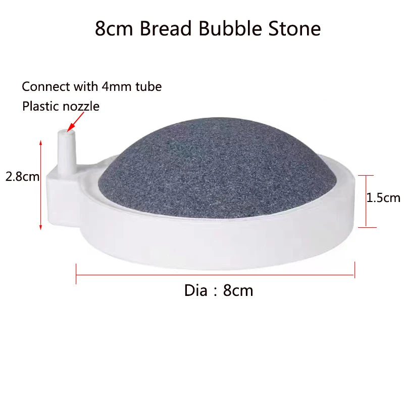 5cm / 7.5cm / 8cm / 11cm Round Aquarium Air Stone Oxygen Diffuser for Fish Tanks