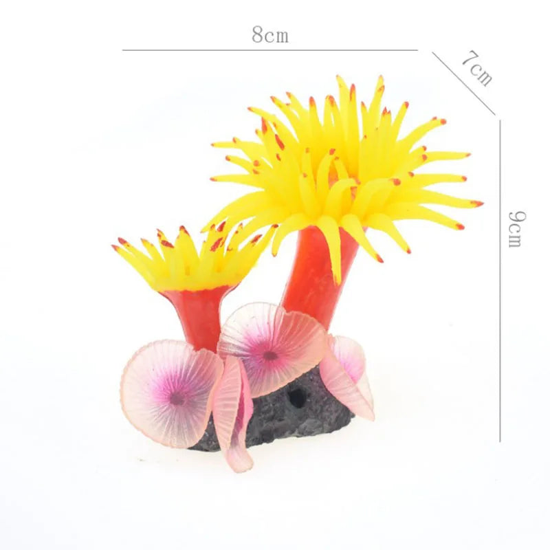 Artificial Coral Fish Tank Aquarium Simulation Coral Decoration Aquarium Landscape Plants Water Grass Ornament Aquarius