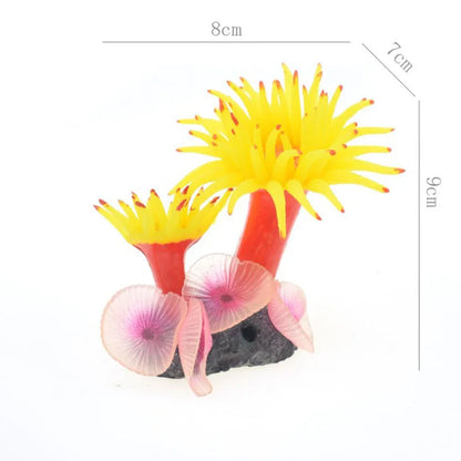 Artificial Coral Fish Tank Aquarium Simulation Coral Decoration Aquarium Landscape Plants Water Grass Ornament Aquarius