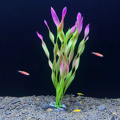 18cm Artificial Aquarium Plant – Soft Plastic Simulation Water Grass for Fish Tank Decoration