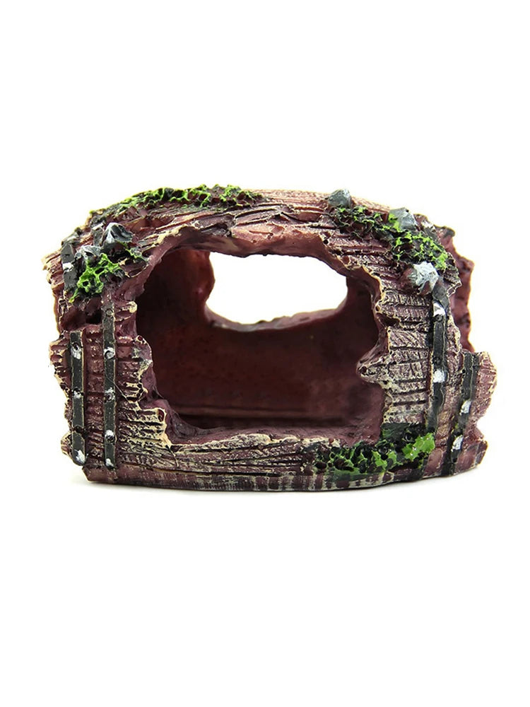 Resin Barrel Hideout – Aquarium Escape House & Landscaping Decoration