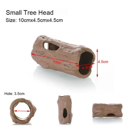Ceramic Aquarium Shelter Houses – Shrimp & Fish Hiding Caves, Breeding Pots & Natural Stone-Style Tank Decor