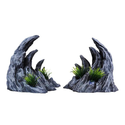 Resin Canyon Rock Aquarium Decoration Set